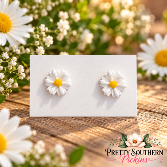 9mm Daisy Earrings