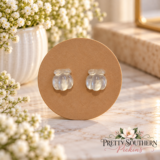 9mm Pumpkin Earrings