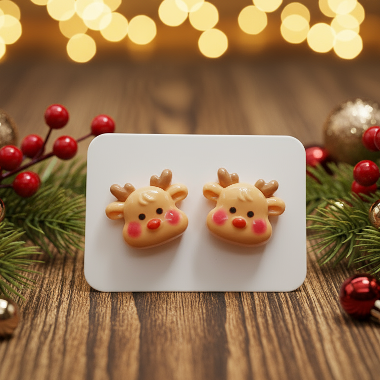 Reindeer Earrings (13mm)